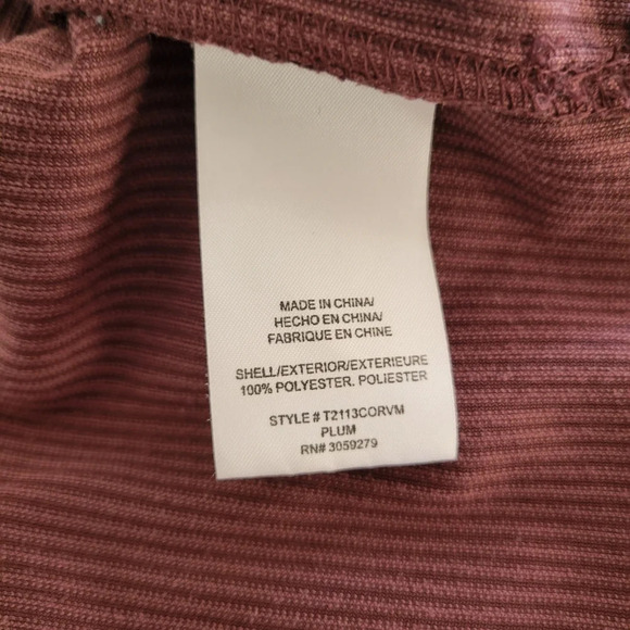 THREAD & SUPPLY Plum Purple Corduroy Cropped Button Down Jacket - Picture 9 of 10